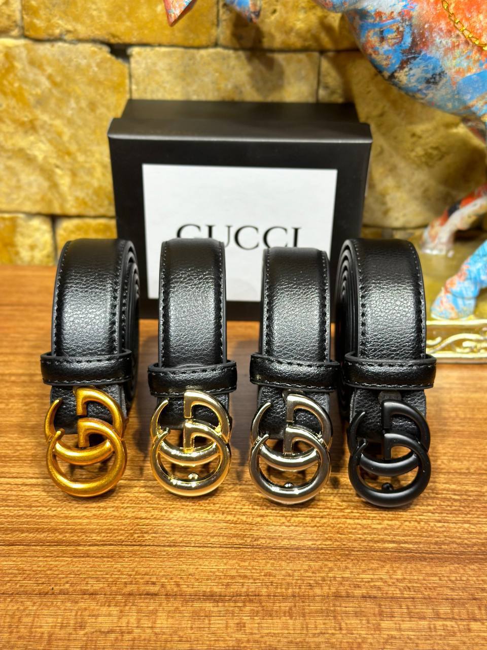 Gucci belt classic silver