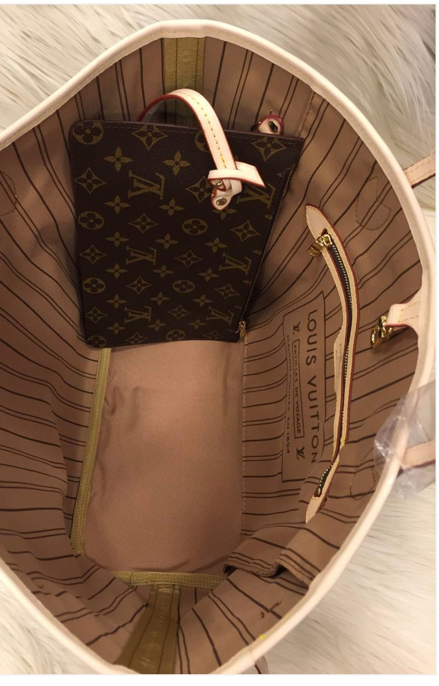 LV neverfull damier ebene brown