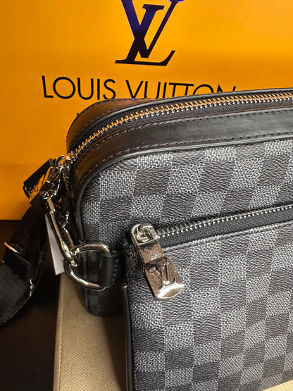 Τσαντάκι lv multi damier grey