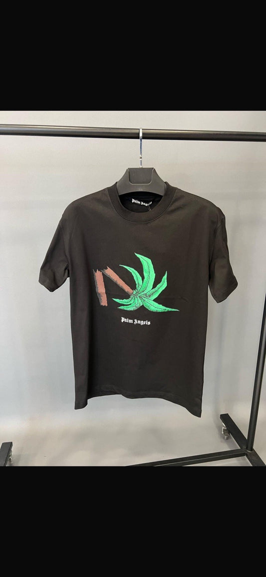 T-shirt palm angels μαυρο