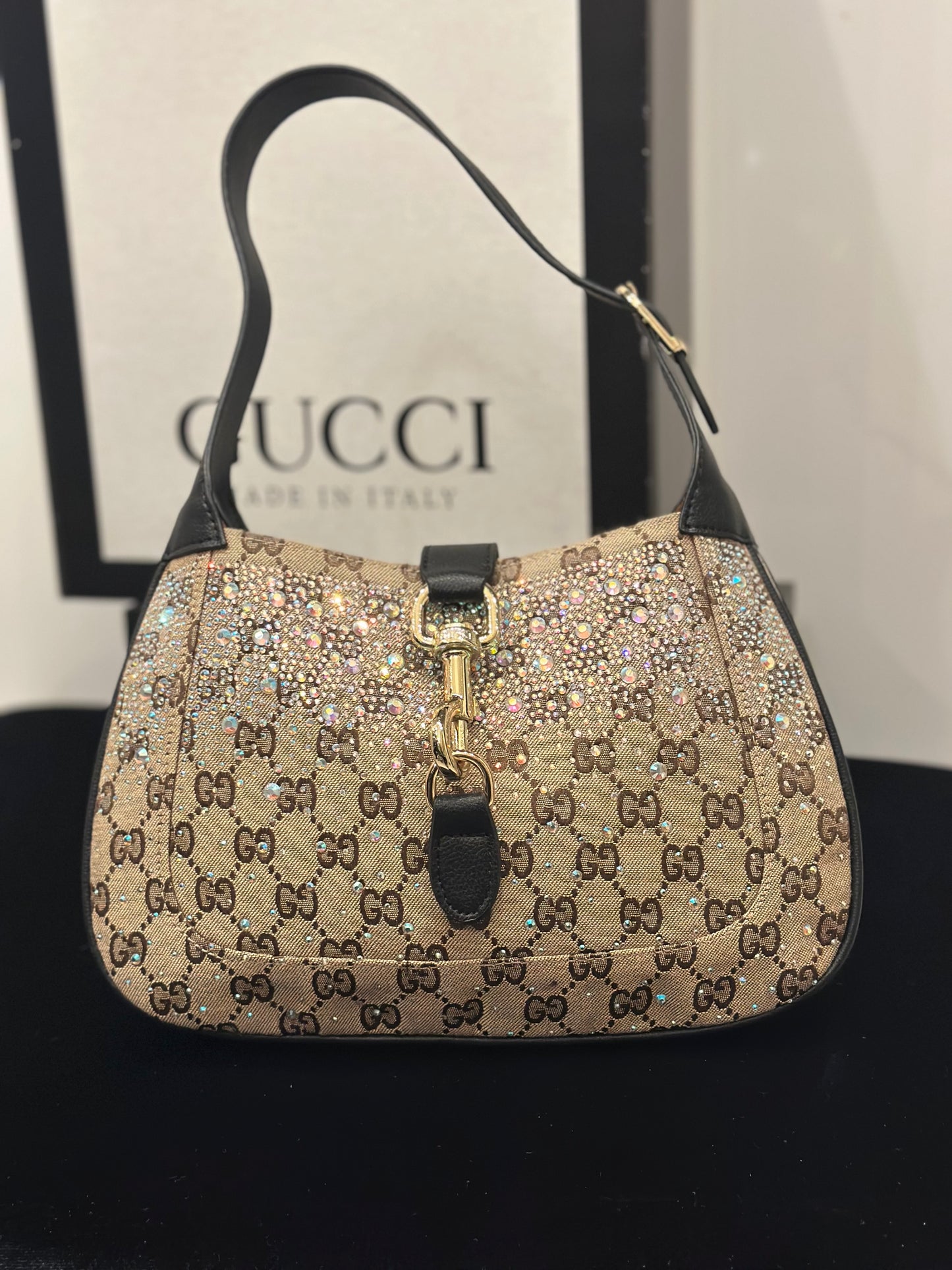 Gucci jackie 1961 medium μαύρο