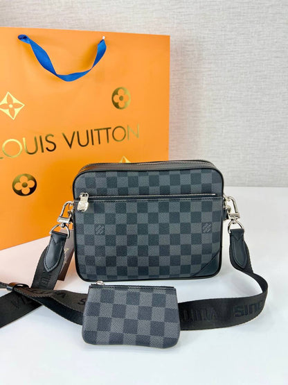 Τσαντάκι lv multi damier grey