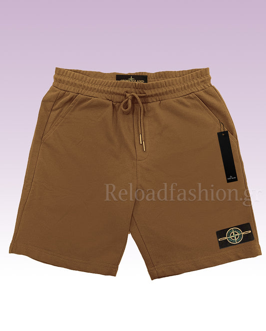 Βερμούδα μακό καμελ stone island
