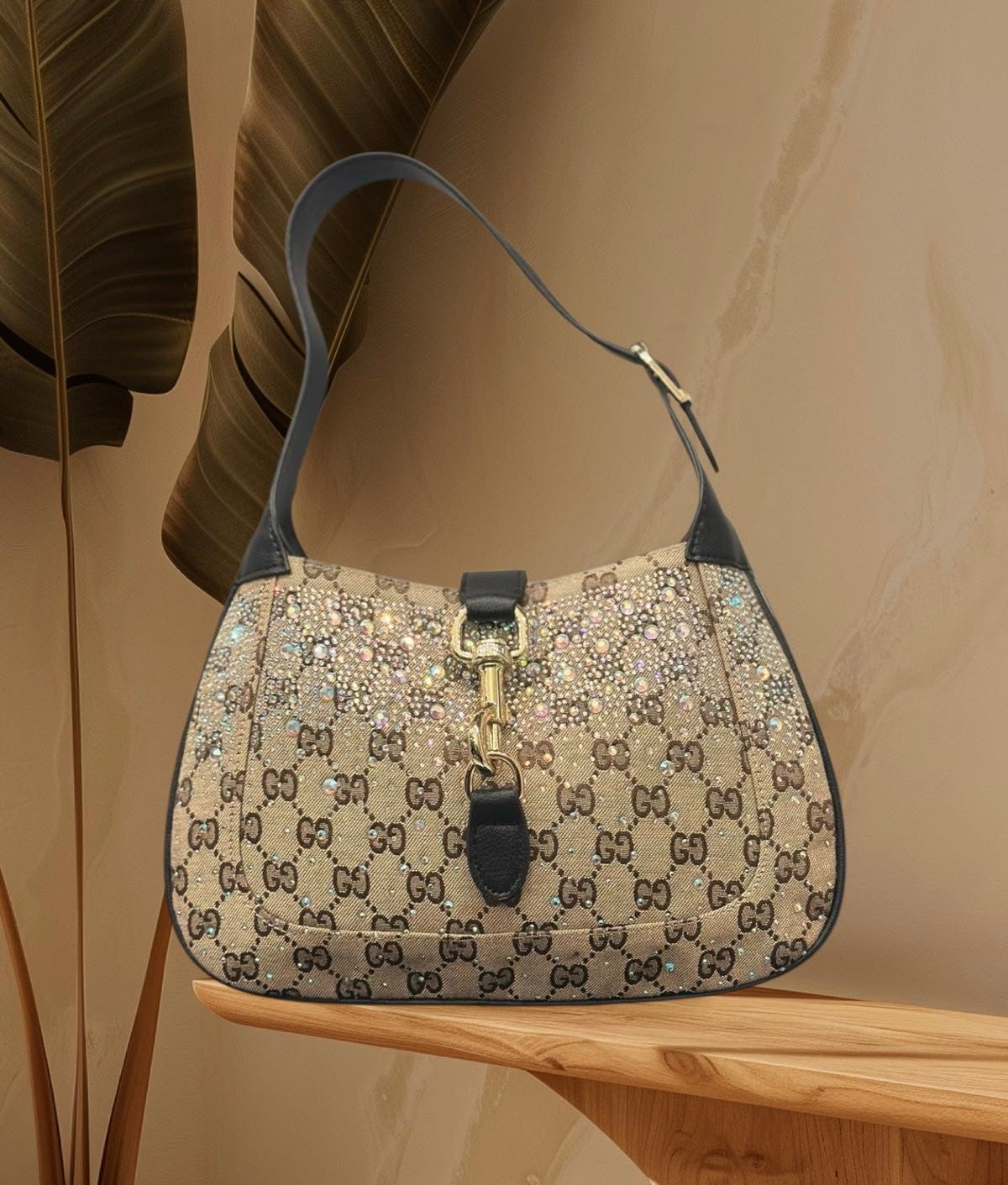 Gucci jackie 1961 medium μαύρο