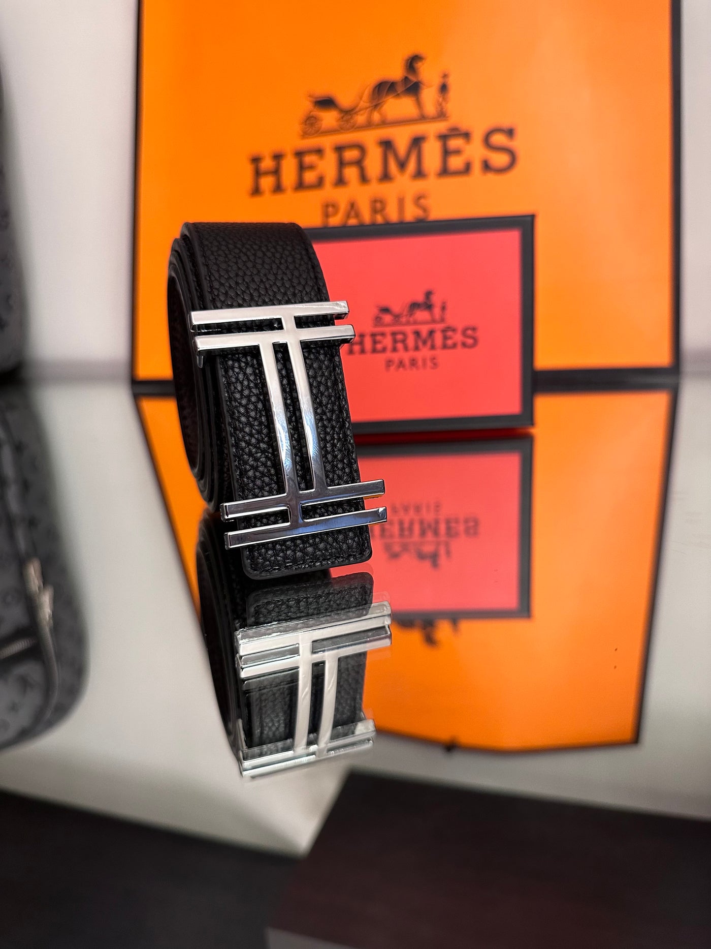 ΖΩΝΗ HERMES BLACK SILVER