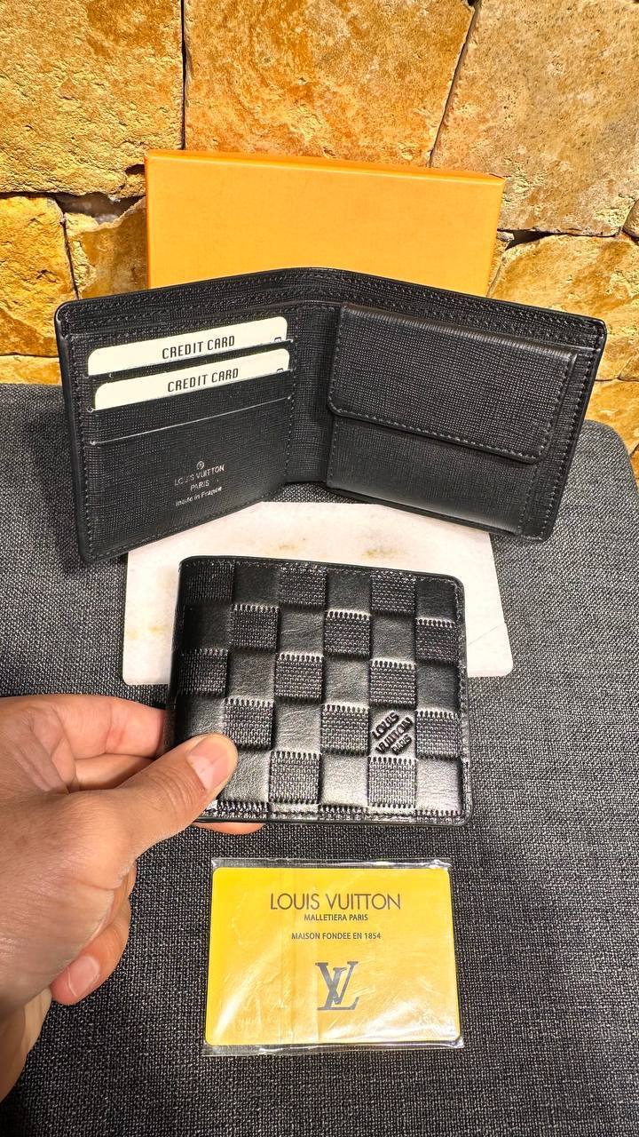 Lv black damier classic wallet