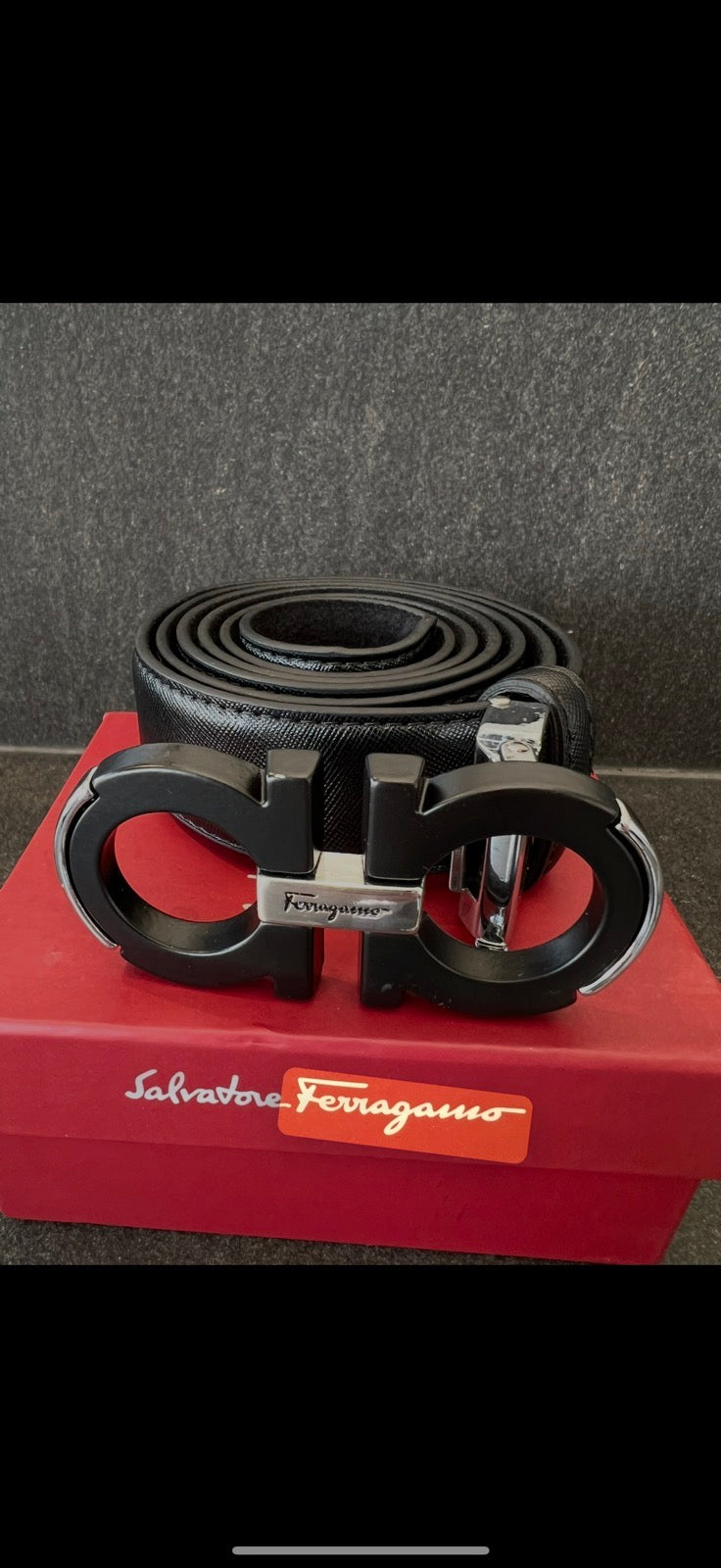 ΖΩΝΗ  FERAGGAMO Black-silver