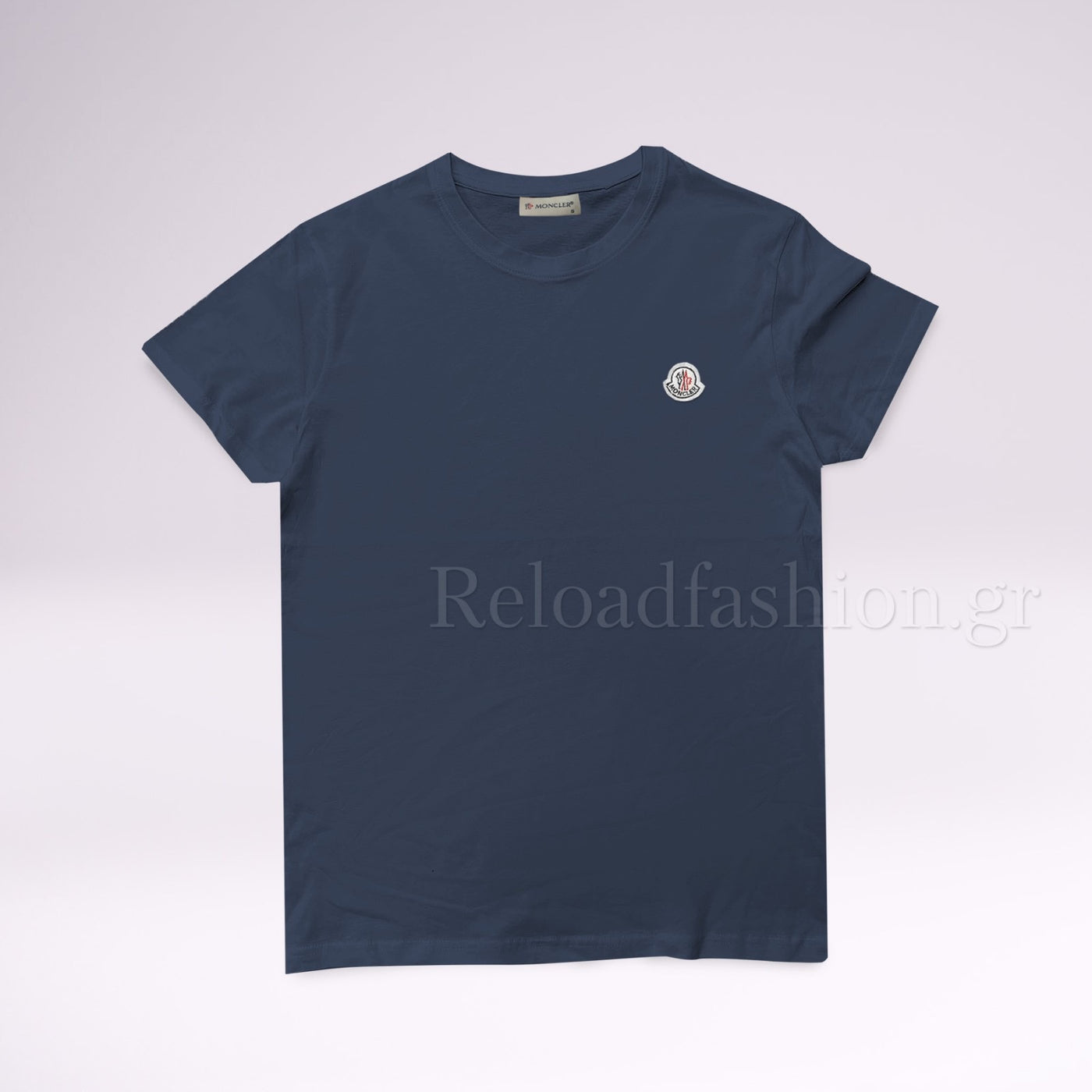 ΜΑΚΟ T-SHIRT MONCLER ΣΚΟΥΡΟ ΜΠΛΕ